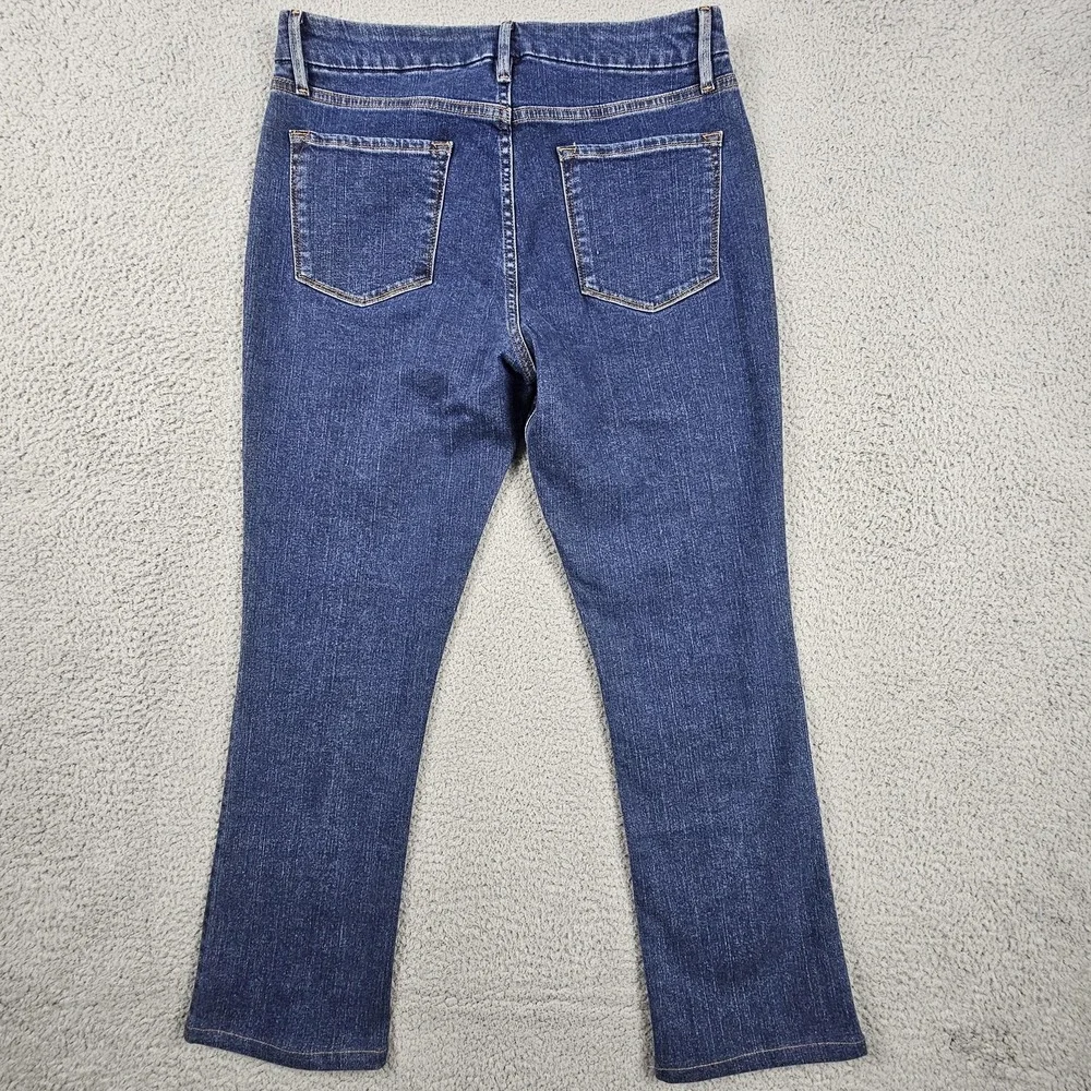 Frame Le Mini Boot Jeans Women 31 Blue Somerland Dark Wash Stretch LMB458 - Picture 3 of 9